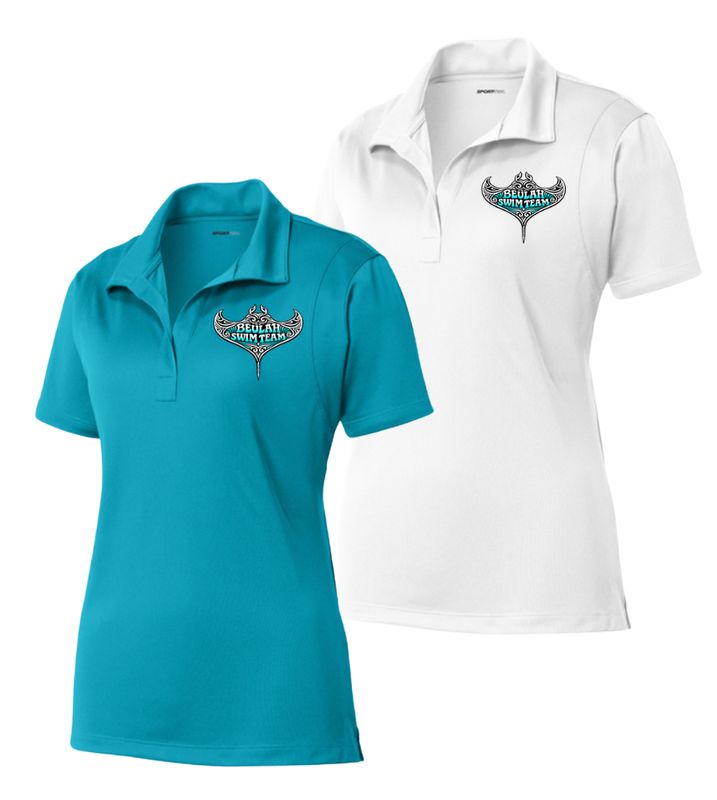 Beulah Stingrays Embroidered Ladies Moisture Wick Polo