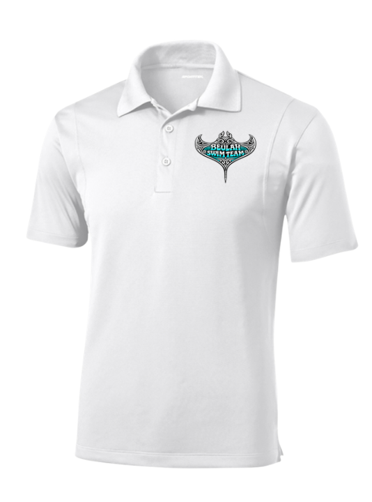 Beulah Stingrays Embroidered Mens Moisture Wick Polo