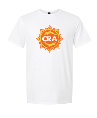 CRA Dolphins ORANGE TEAM LOGO T-Shirt - Sport Grey, Heather Orange, Black, Teal or White - Youth & Adult Sizes