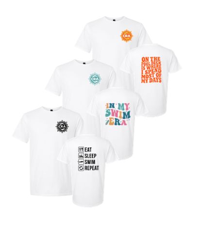 CRA Dolphins TEAM GRAPHICS  T-Shirt - White - Youth & Adult Sizes