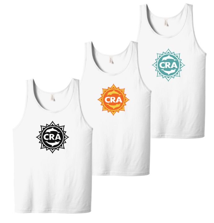 CRA Dolphins Unisex Jersey Tank Top - White - Adult & Youth