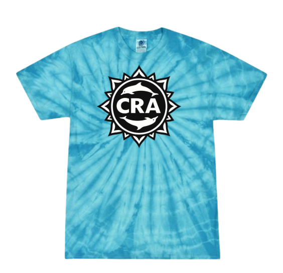 CRA Dolphins Team Tie Dyed T-Shirt - Spider Turquoise or Spider Orange