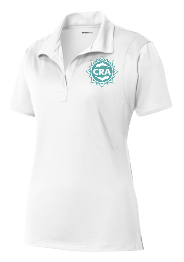CRA Dolphins Embroidered Ladies Moisture Wick Polo