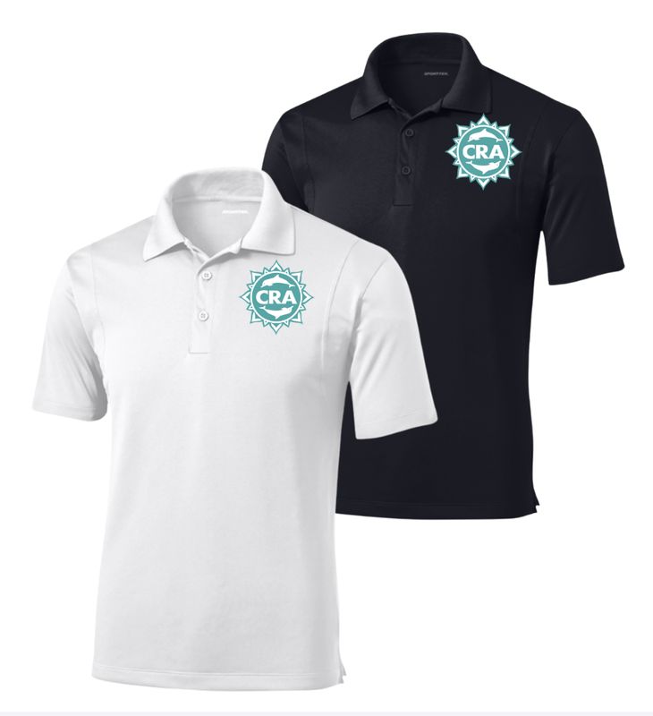 CRA Dolphins Embroidered Mens Moisture Wick Polo