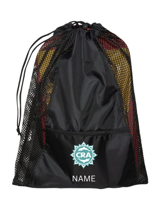 CRA Dolphins Embroidered Mesh Backpack- Black