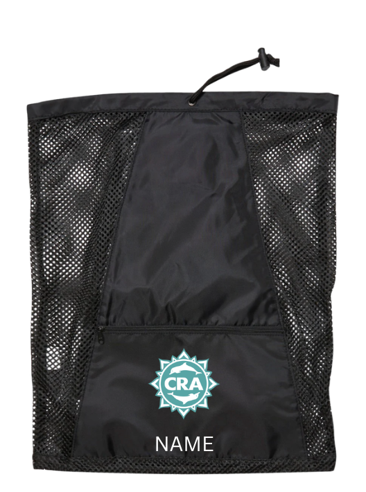 CRA Dolphins Embroidered Mesh Backpack- Black