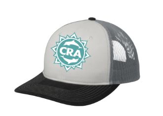 CRA Dolphins Embroidered Snapback Trucker Cap Hat- White/Black/Grey