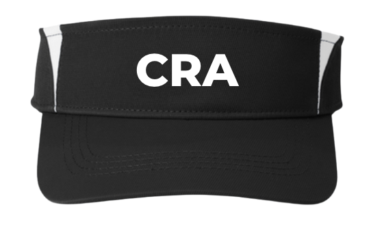 CRA Dolphins Embroidered Visor - Black/White