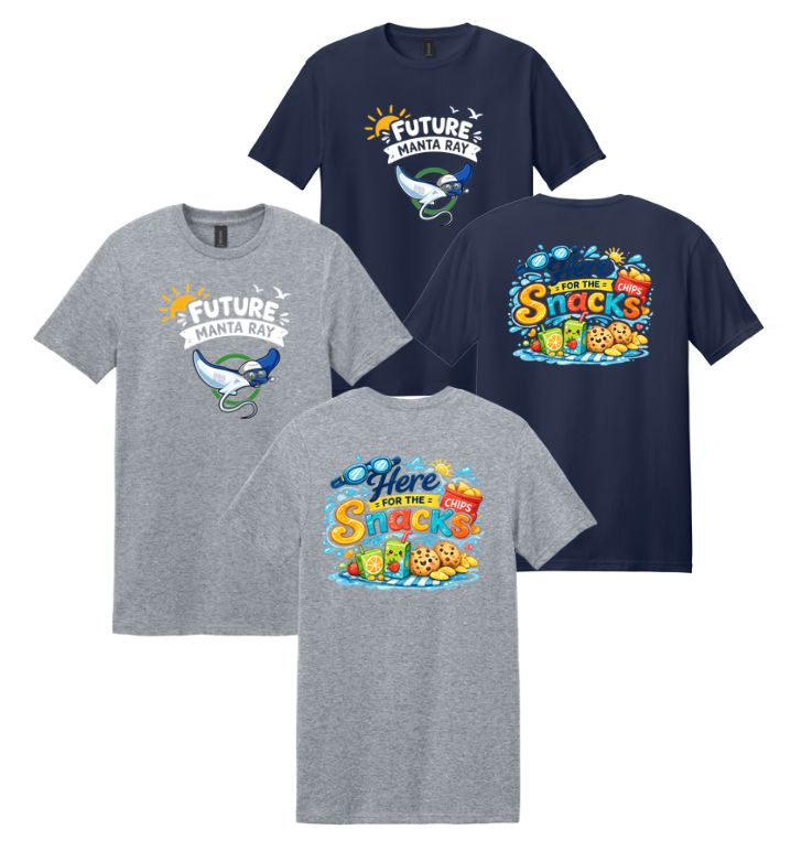 Harpers Mill Manta Rays FUTURE MANTA RAY - SNACKS T-Shirt - Navy or Sport Grey - TODDLER Sizes Harpers Mill Manta Rays FUTURE MANTA RAY - SNACKS T-Shirt - Navy or Sport Grey - TODDLER Sizes
