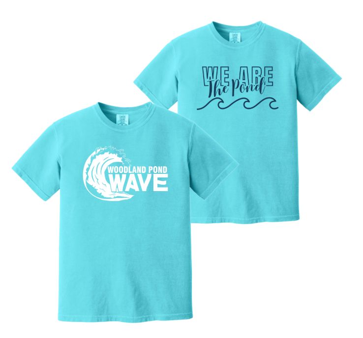 Woodland Pond Wave T-Shirt - COMFORT COLORS - Lagoon - 2 Design Options - Youth & Adult Sizes Woodland Pond Wave T-Shirt - COMFORT COLORS - Lagoon - 2 Design Options - Youth & Adult Sizes