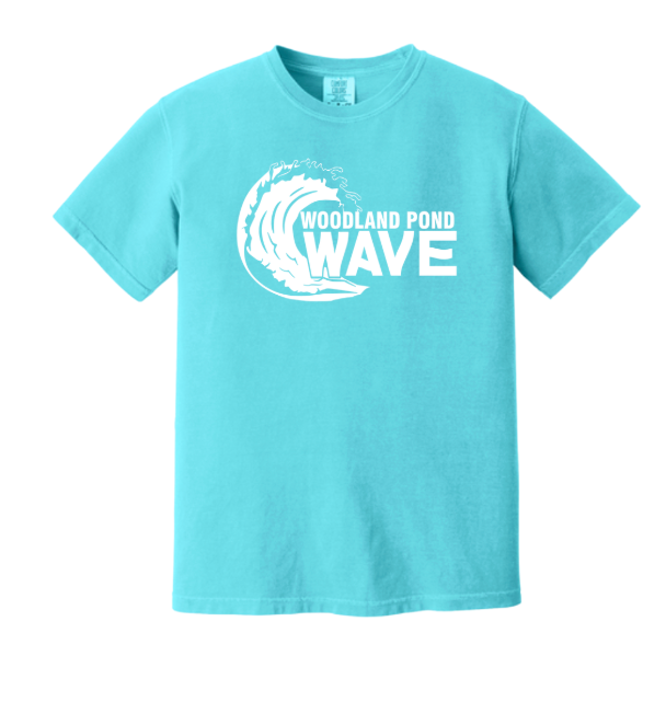 Woodland Pond Wave T-Shirt - COMFORT COLORS - Lagoon - 2 Design Options - Youth & Adult Sizes