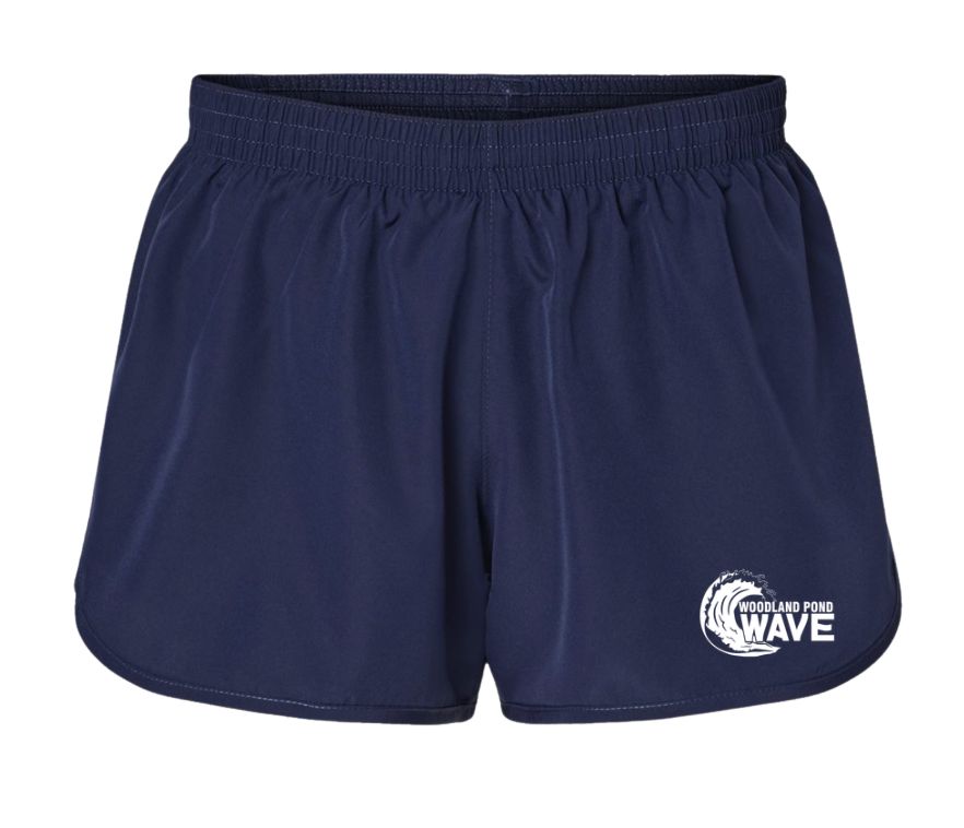 Woodland Pond Wave Embroidered Ladies & Girls Shorts with Embroidered Logo - Adult & Youth Sizes Woodland Pond Wave Embroidered Ladies & Girls Shorts with Embroidered Logo - Adult & Youth Sizes