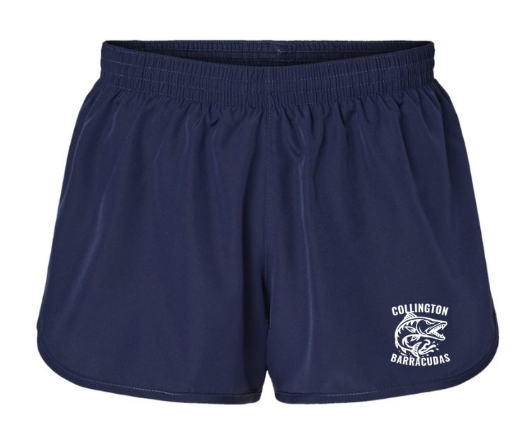 Collington Barracudas Girls & Ladies Navy Shorts with Embroidered Logo