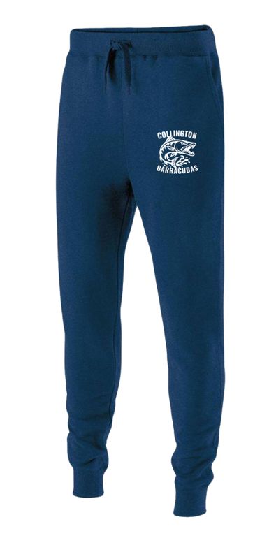 Collington Barracudas Embroidered Mens Holloway Fleece Jogger Sweatpants - Navy Collington Barracudas Embroidered Mens Holloway Fleece Jogger Sweatpants - Navy