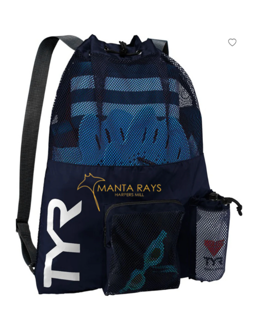 Collington Barracudas Embroidered Mesh Backpack -Navy Collington Barracudas Embroidered Mesh Backpack -Navy