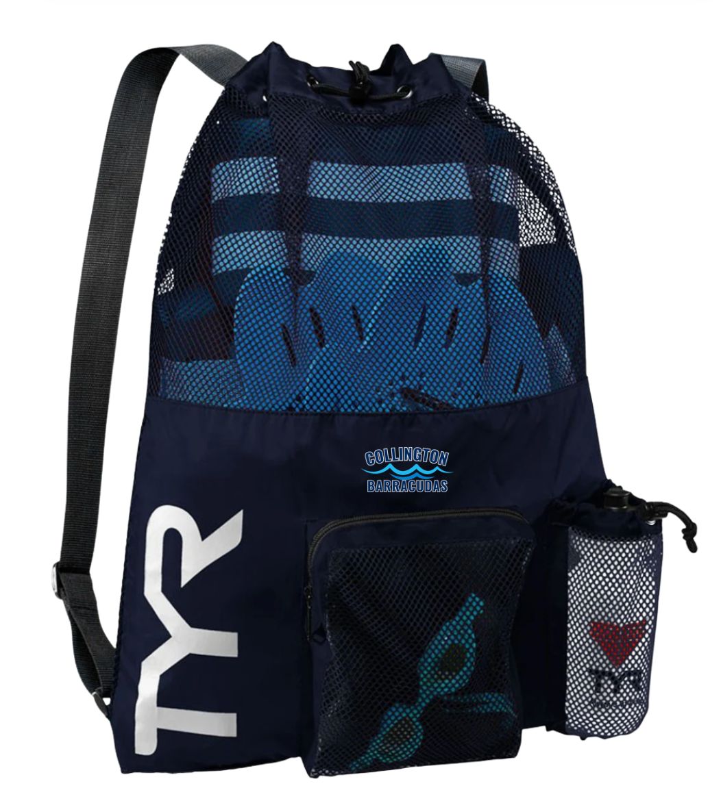 Collington Barracudas Embroidered Mesh Backpack -Navy