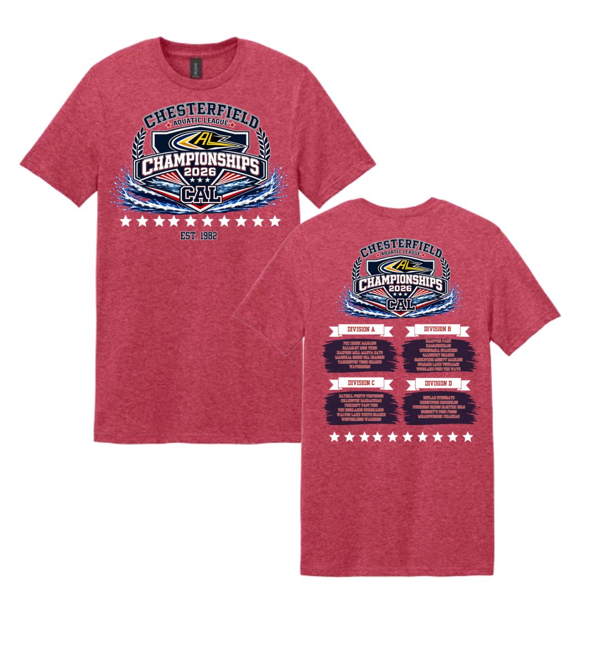 CAL CHAMPS T-SHIRT 2026 CAL CHAMPS T-SHIRT 2026