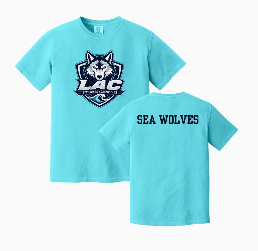 LAC Lynchburg Aquatic Club T-Shirt - COMFORT COLORS - Lagoon LAC Lynchburg Aquatic Club T-Shirt - COMFORT COLORS - Lagoon
