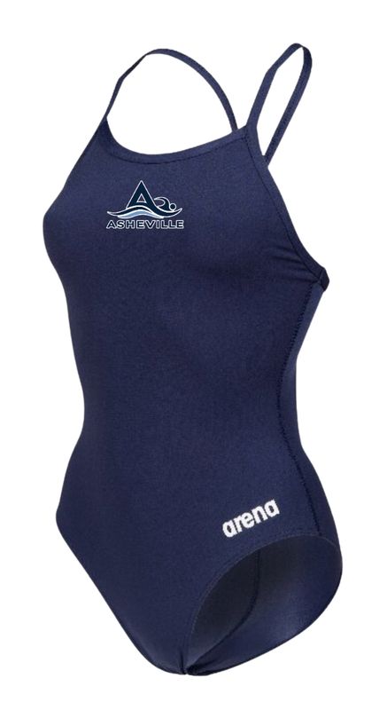 Asheville Swimming Arena Lightdrop Suit with Team Logo - Thin Strap Asheville Swimming Arena Lightdrop Suit with Team Logo - Thin Strap