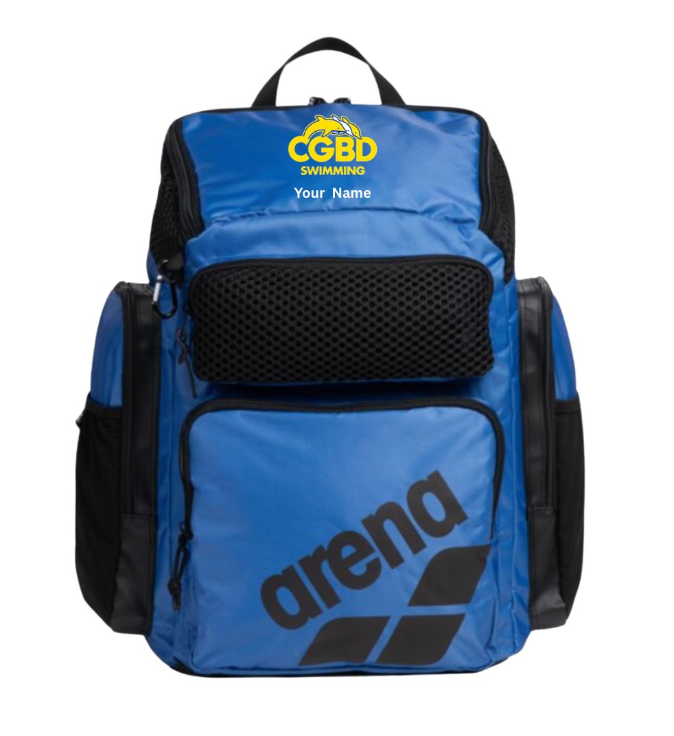 CGBD Swimming Arena One Go Backpack 45L with Embroidered Logo - Royal CGBD Swimming Arena One Go Backpack 45L with Embroidered Logo - Royal