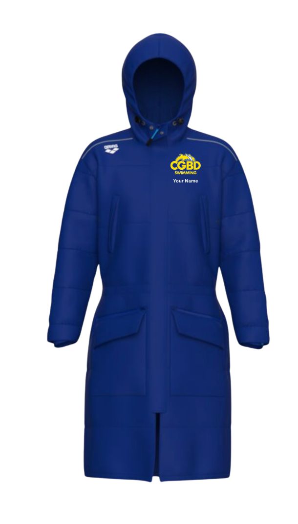 CGBD Swimming Arena Team Parka with Embroidered Logo - Royal CGBD Swimming Arena Team Parka with Embroidered Logo - Royal