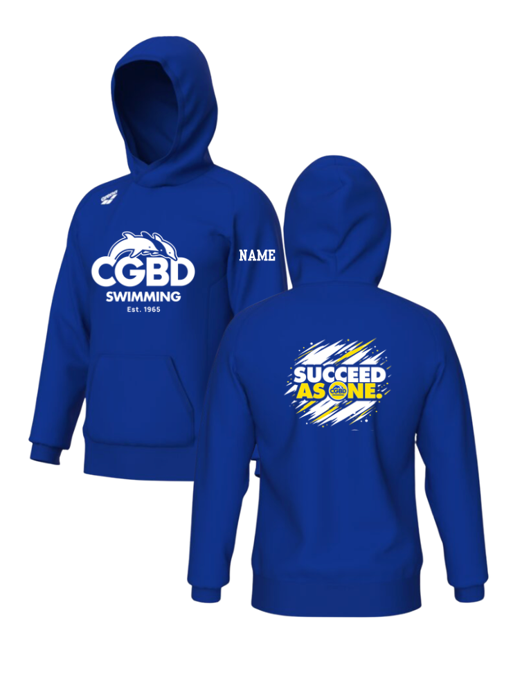 CGBD Swimming Arena Team Hoodie with Logo -Royal - Optional Personalization