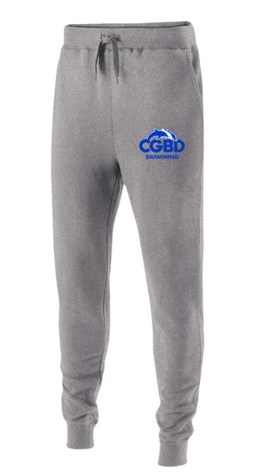 CGBD Swimming Team Embroidered Mens Holloway Fleece Jogger Sweatpants - Charcoal Heather CGBD Swimming Team Embroidered Mens Holloway Fleece Jogger Sweatpants - Charcoal Heather