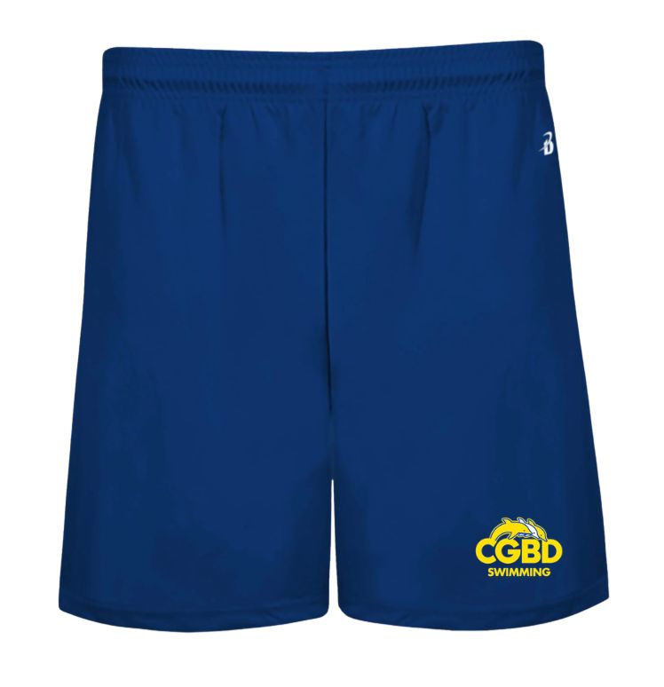 CGBD Swimming Team Embroidered Boys Badger Shorts - Royal CGBD Swimming Team Embroidered Boys Badger Shorts - Royal