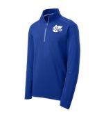 Asheville AJCC Swimming Embroidered Mens Moisture Wicking 1/4 Zip Pull Over - Royal Asheville AJCC Swimming Embroidered Mens Moisture Wicking 1/4 Zip Pull Over - Royal