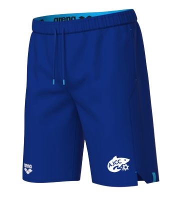 Asheville AJCC Swimming Mens Arena Team Bermuda Short with Embroidered Logo - Royal