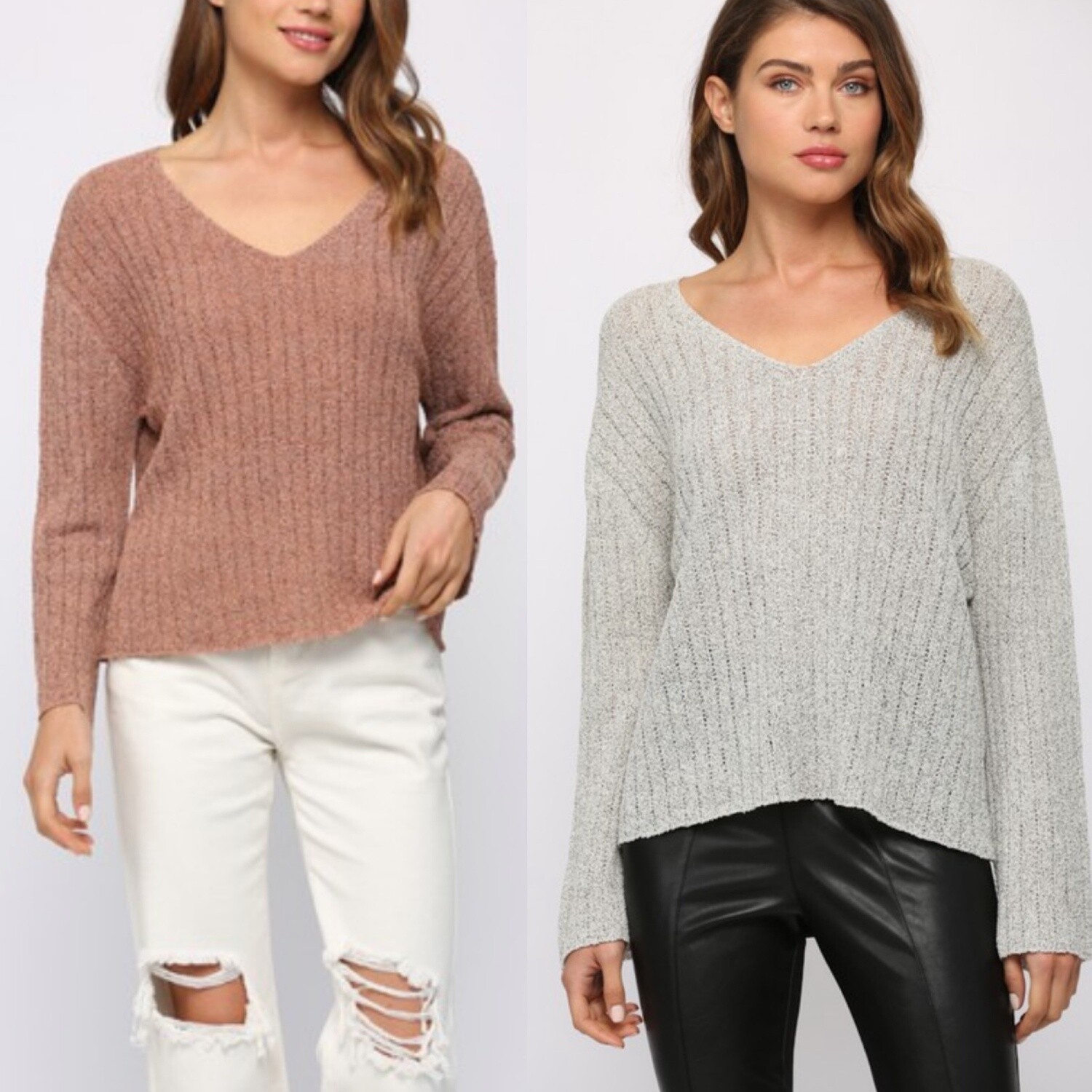 Lightweight V Neck Sweater