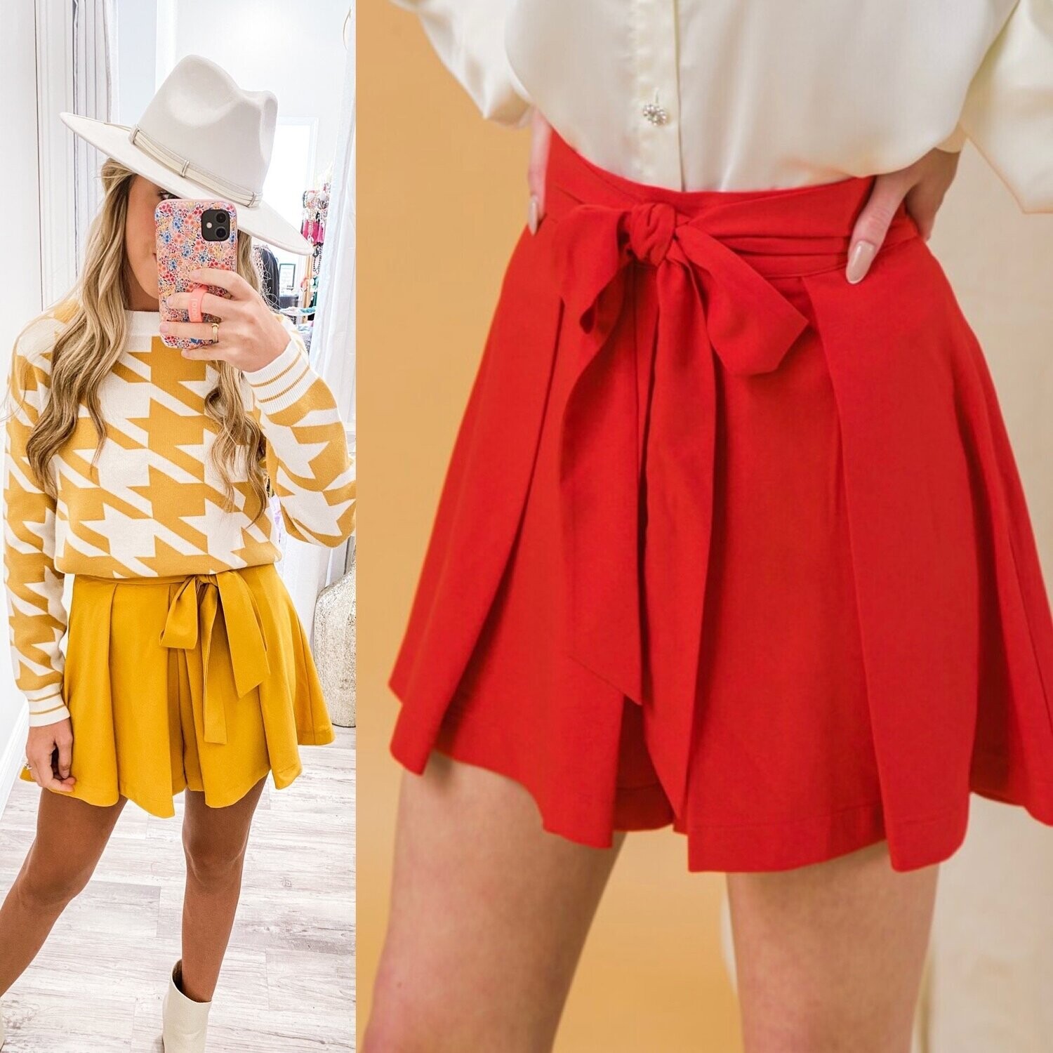 Tie Detail Shorts