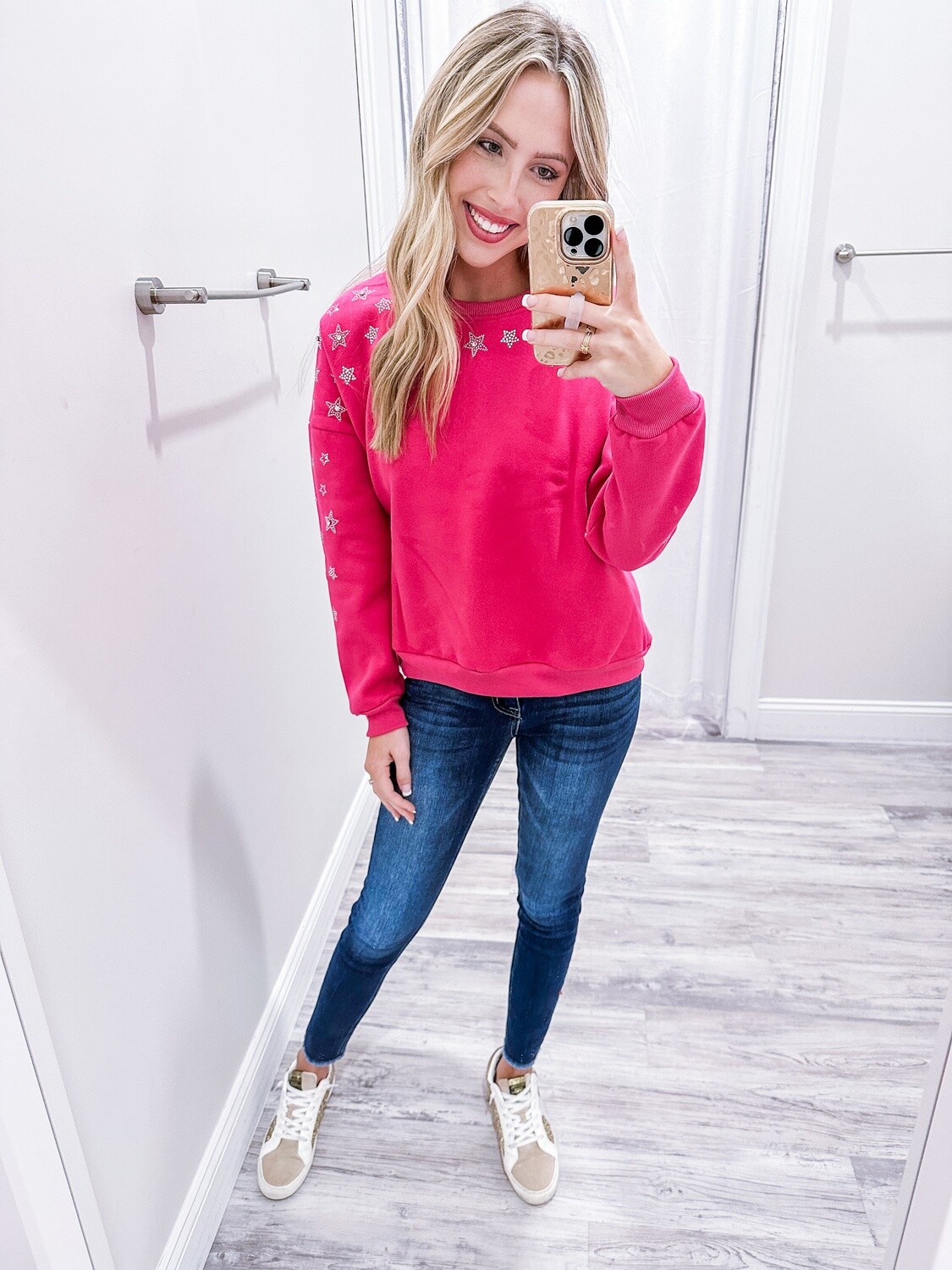 Star Embellished Sweatshirt