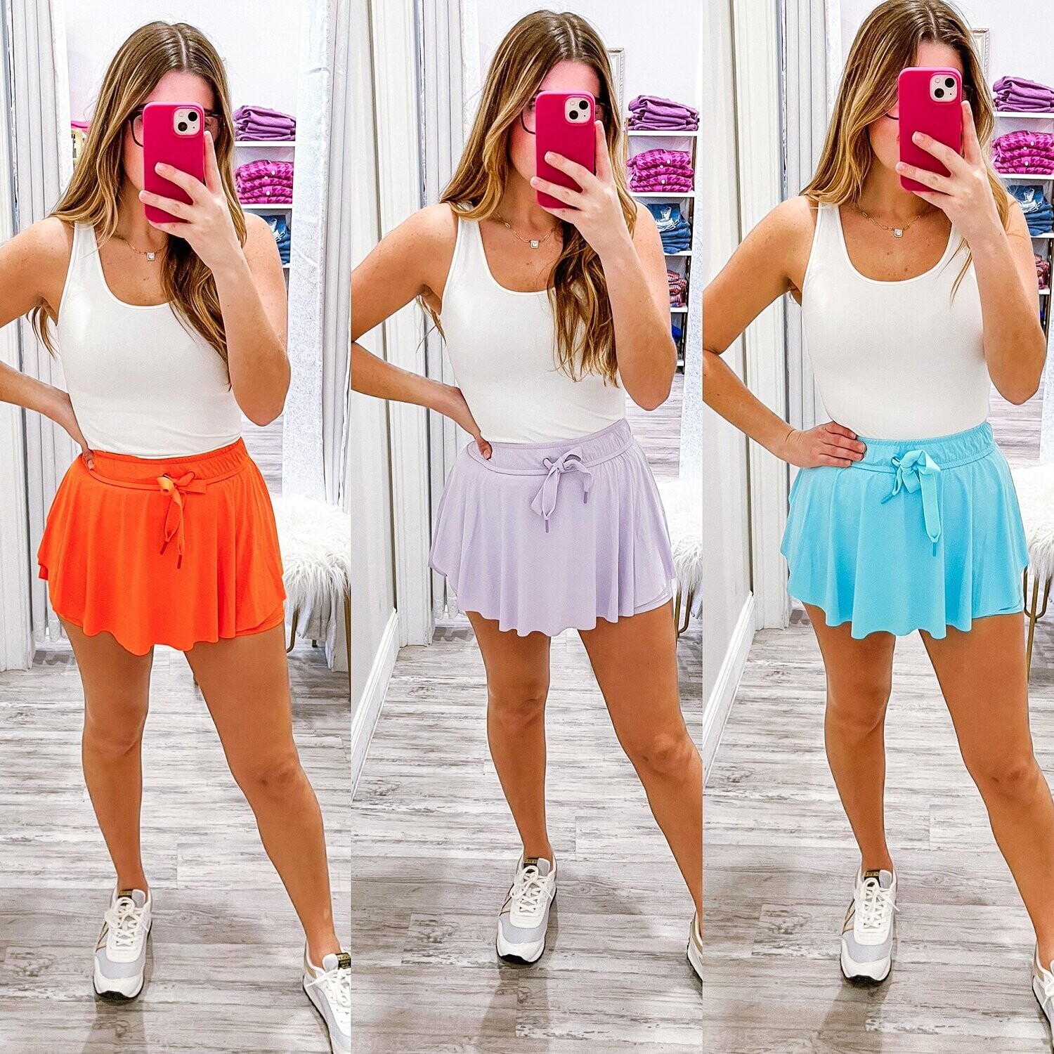 Built In Shorts Skirt