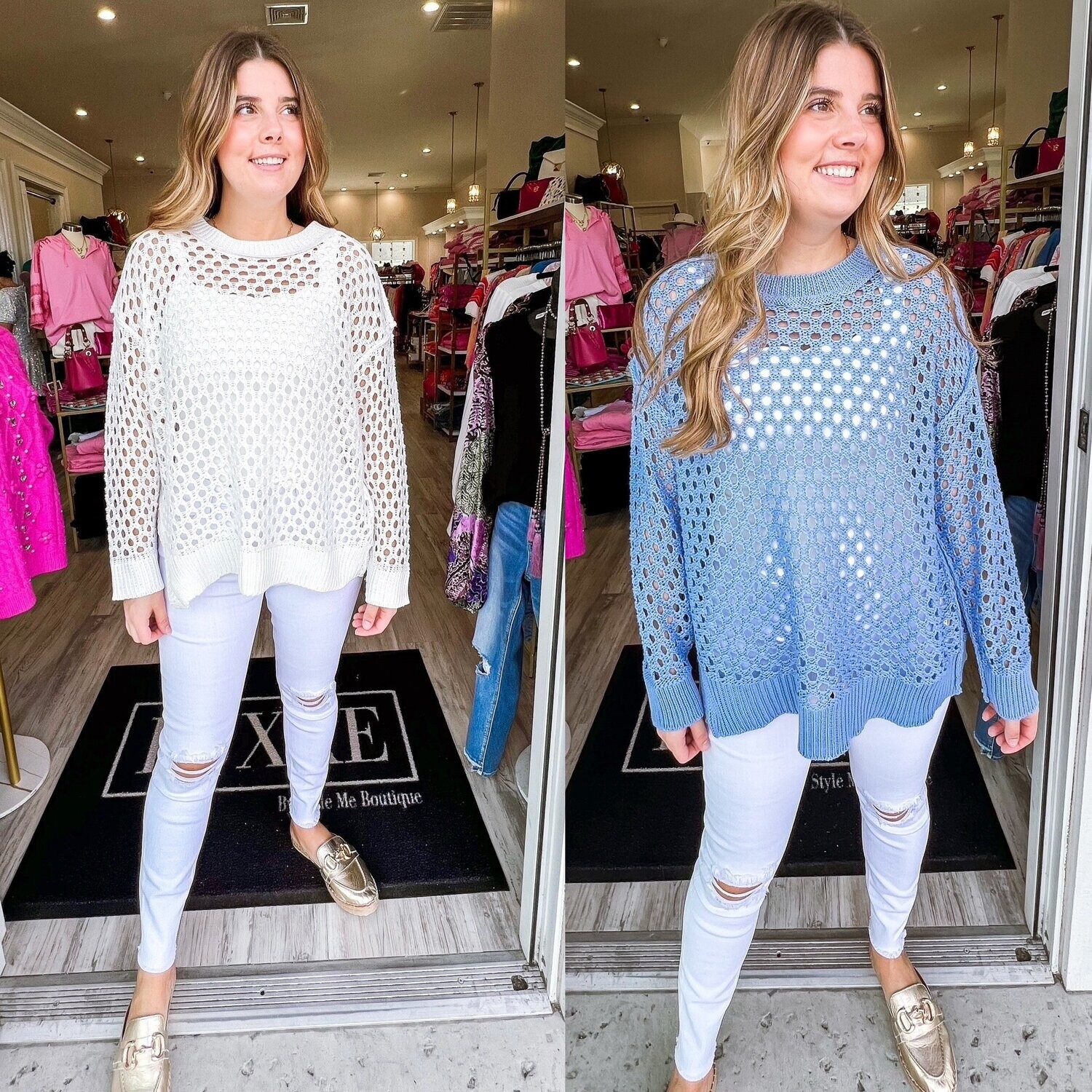 Open Knit Sweater