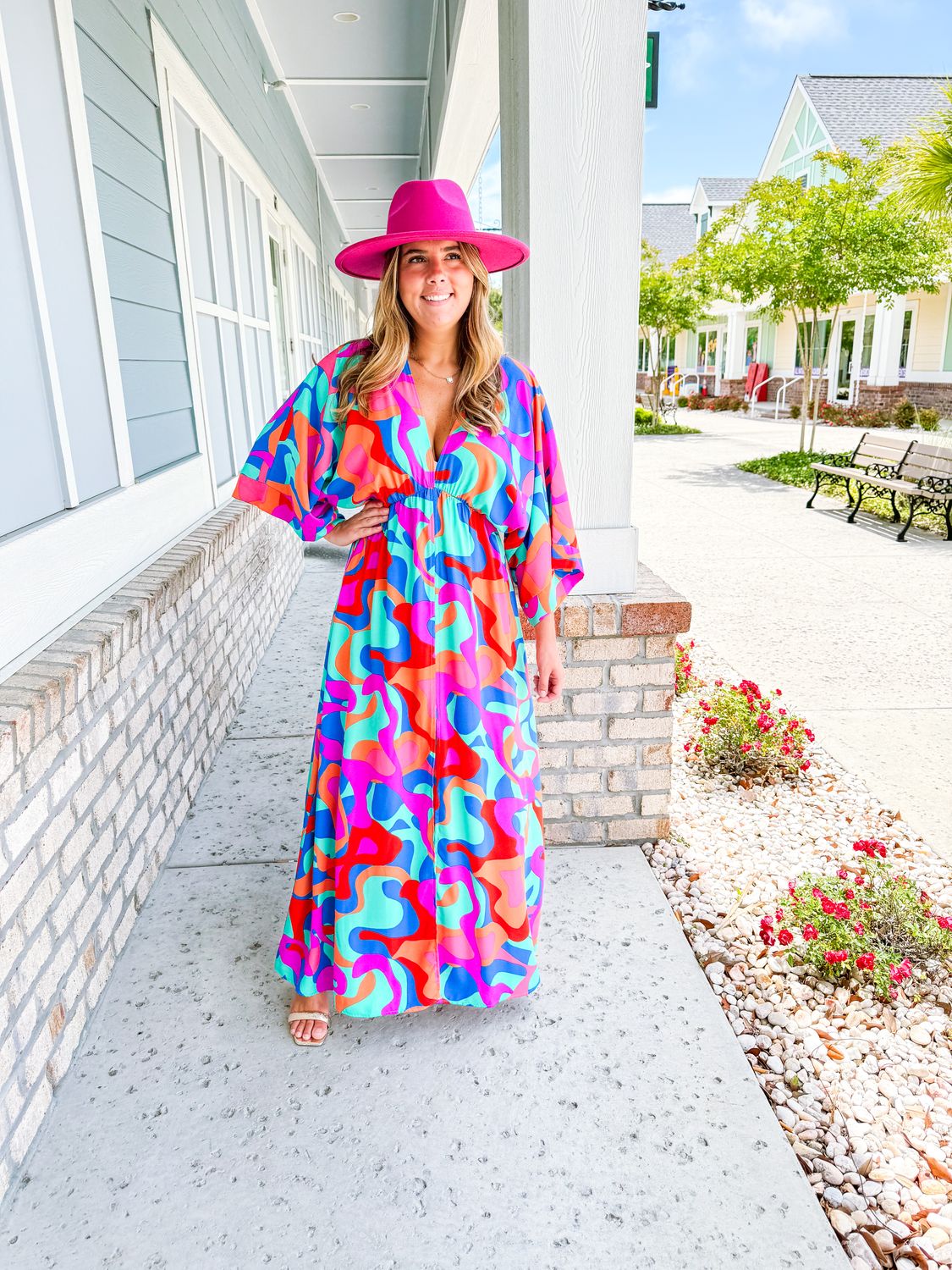 Tulum Kimono Maxi Dress - Mint