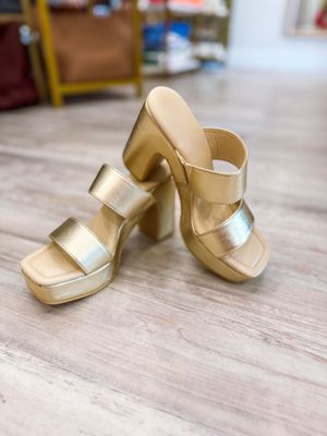 GEM HEELS - GOLD