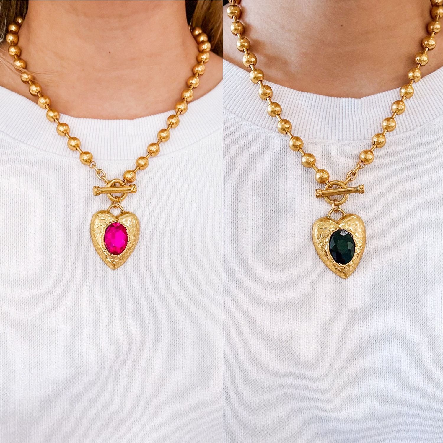 STONE HEART NECKLACE