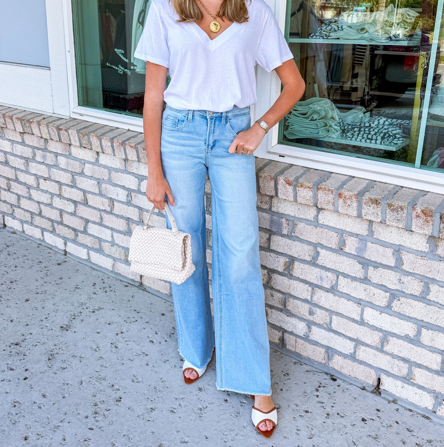 Mimi High Rise Wide Leg Jeans