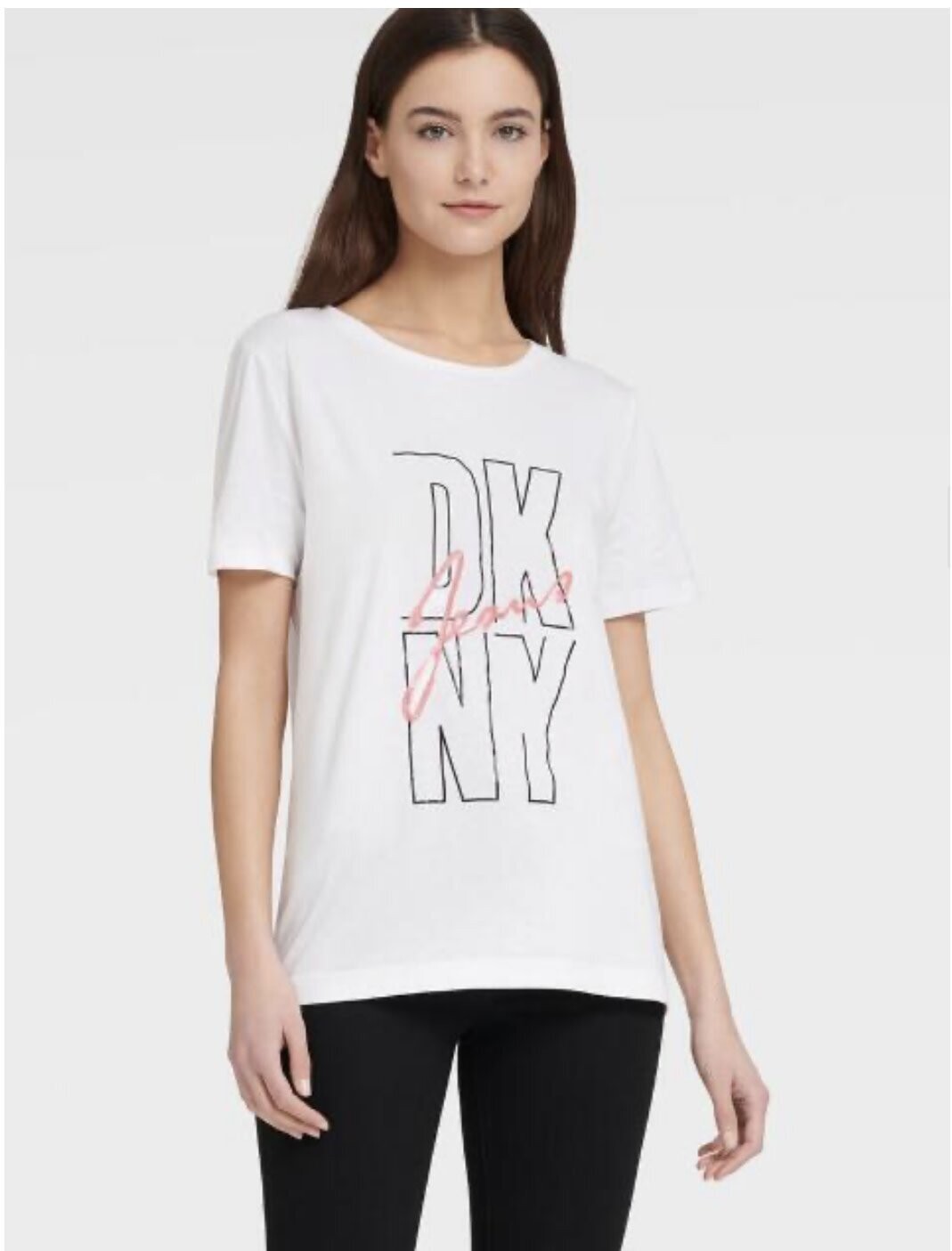 DKNY Tees with Sequined Logo 