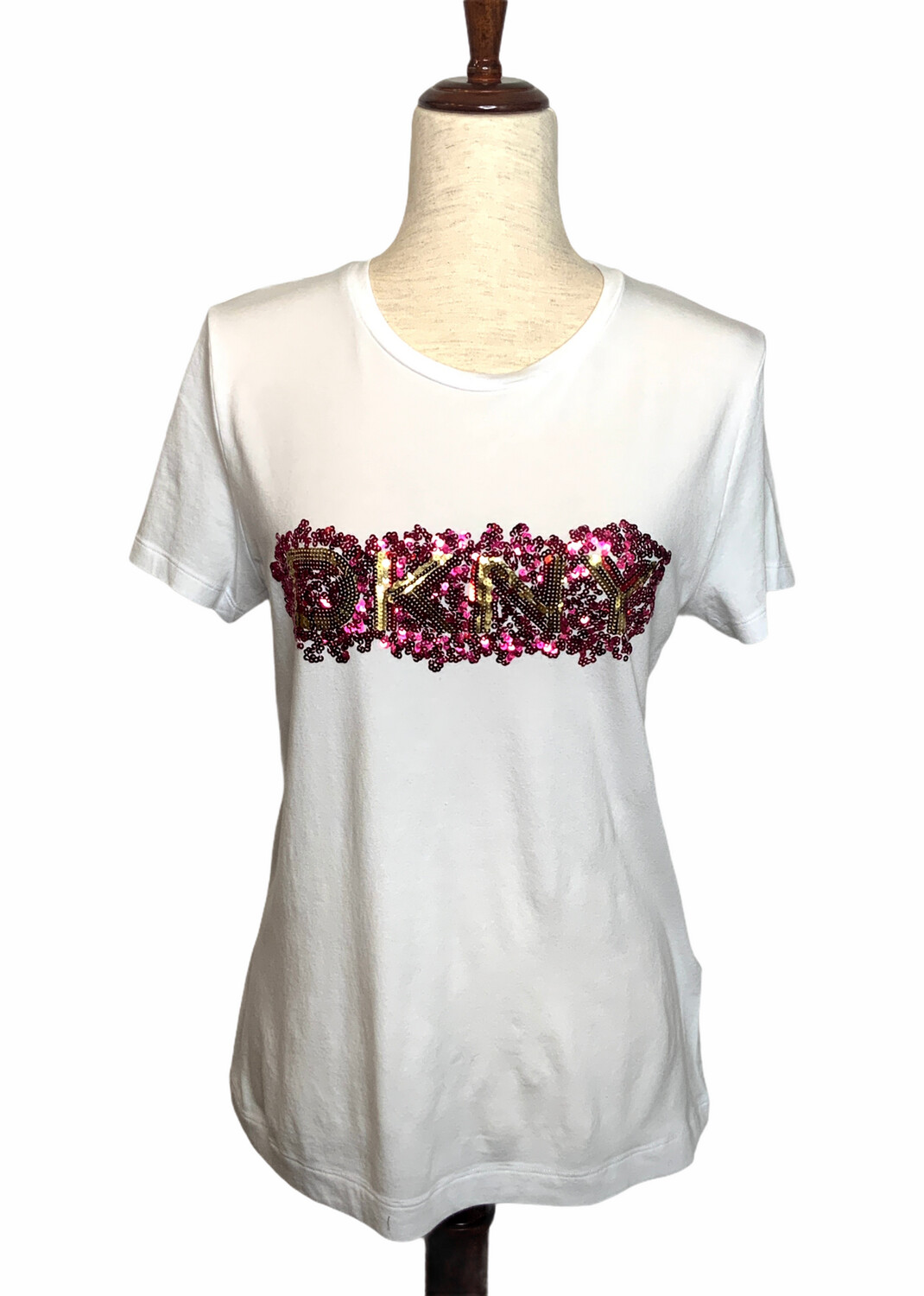 DKNY Tee Sequin Patch Logo