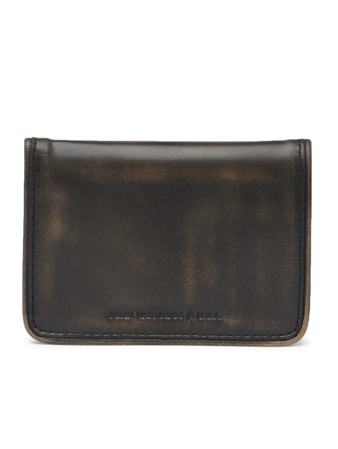 John Varvatos Folding Credit Card Case Brush Off Leather