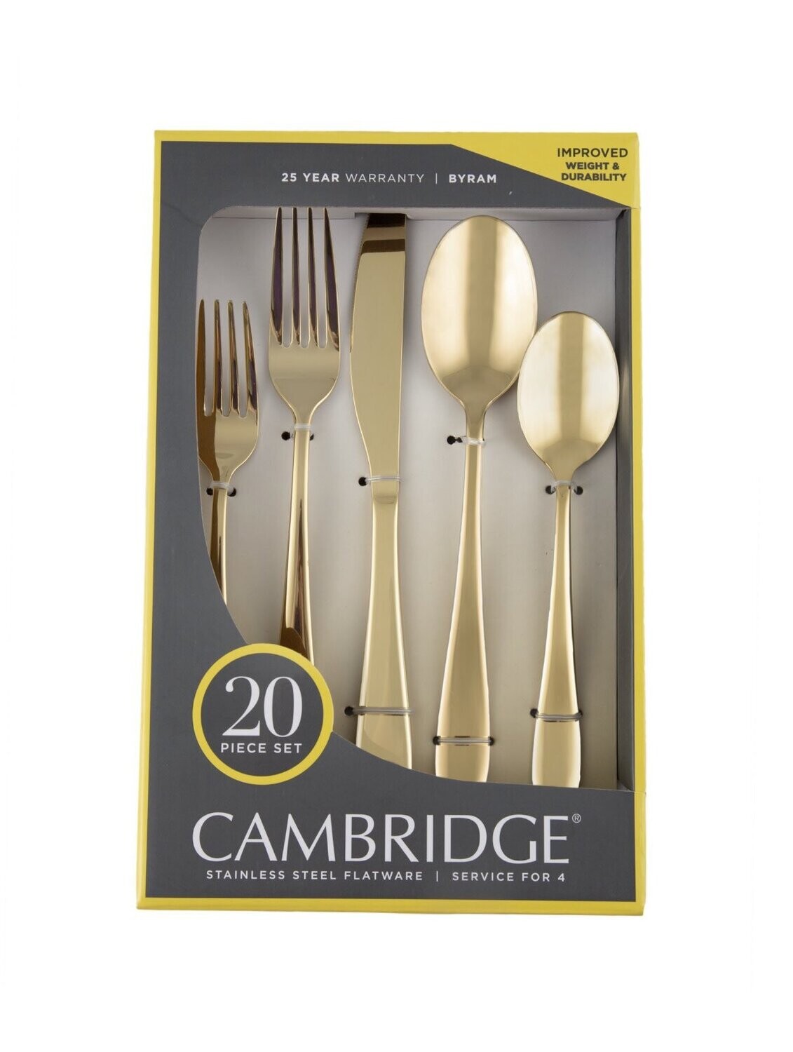Cambridge Byram Stainless Steel Flatware  20-Piece Set