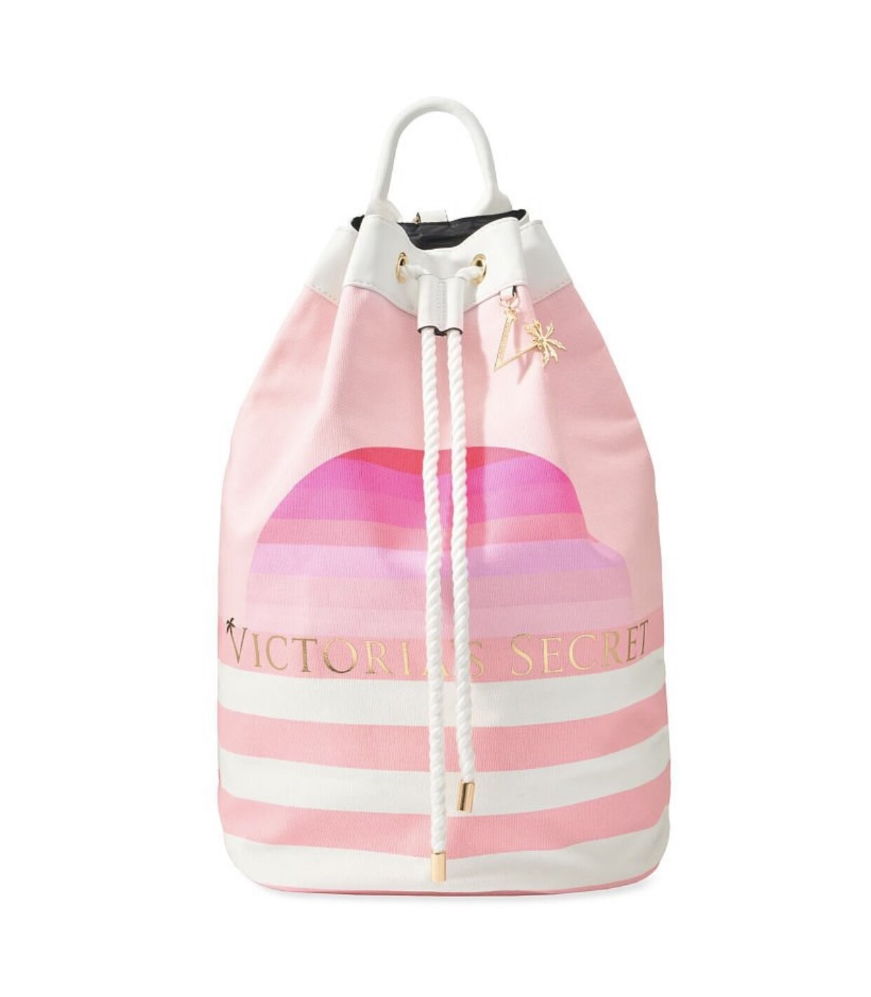 Victoria’s Secret Striped Cinch Backpack