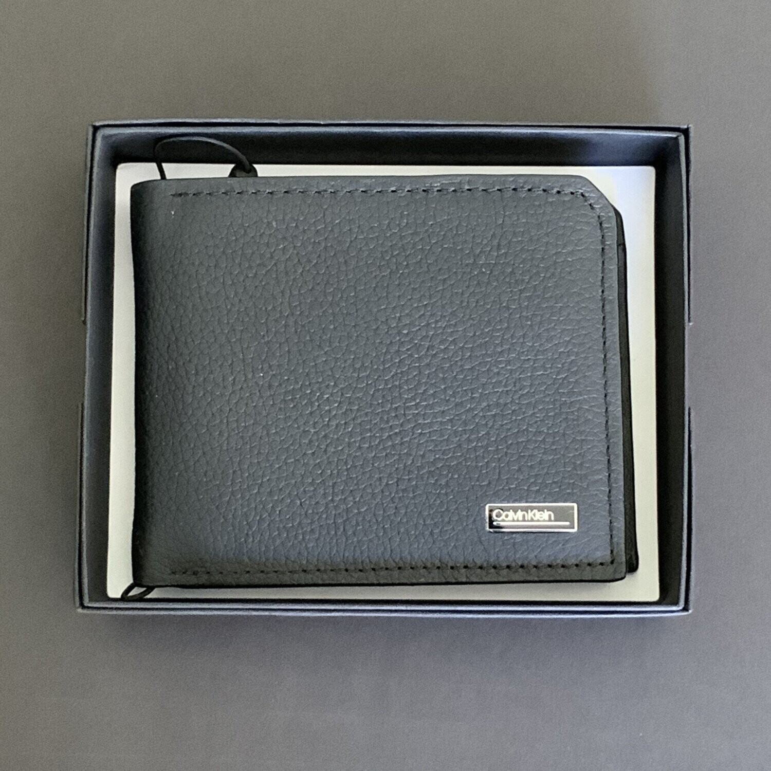 Calvin Klein Billfold, Style: Micro Pebble, Color: Black