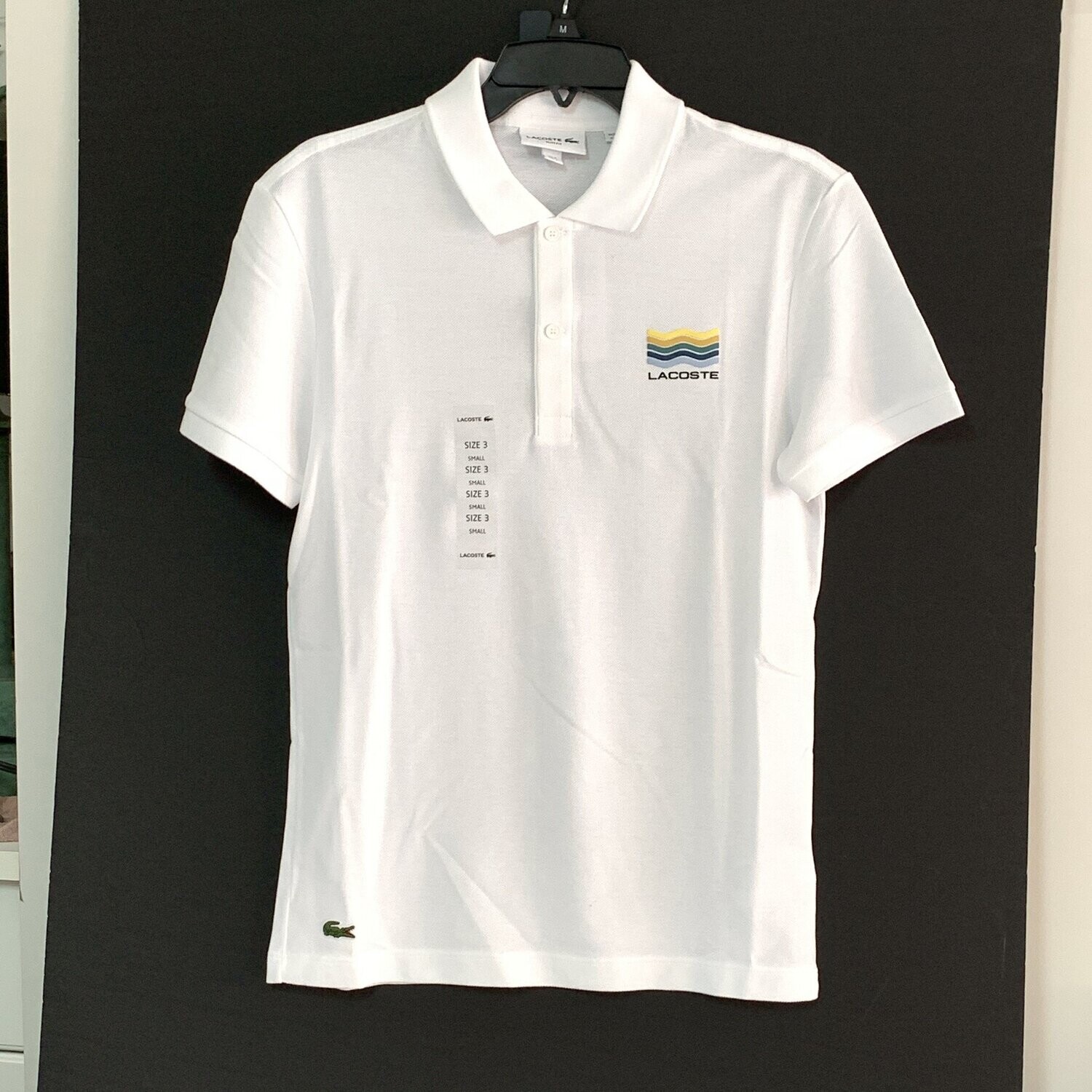 Lacoste Polo Shirt Slim Fit, Color: White, Size: 3-Small