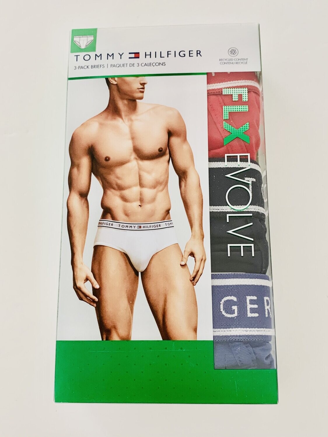 Tommy Hilfiger Briefs 3-Pack, Color: Red/Black/Blue, Size: Small