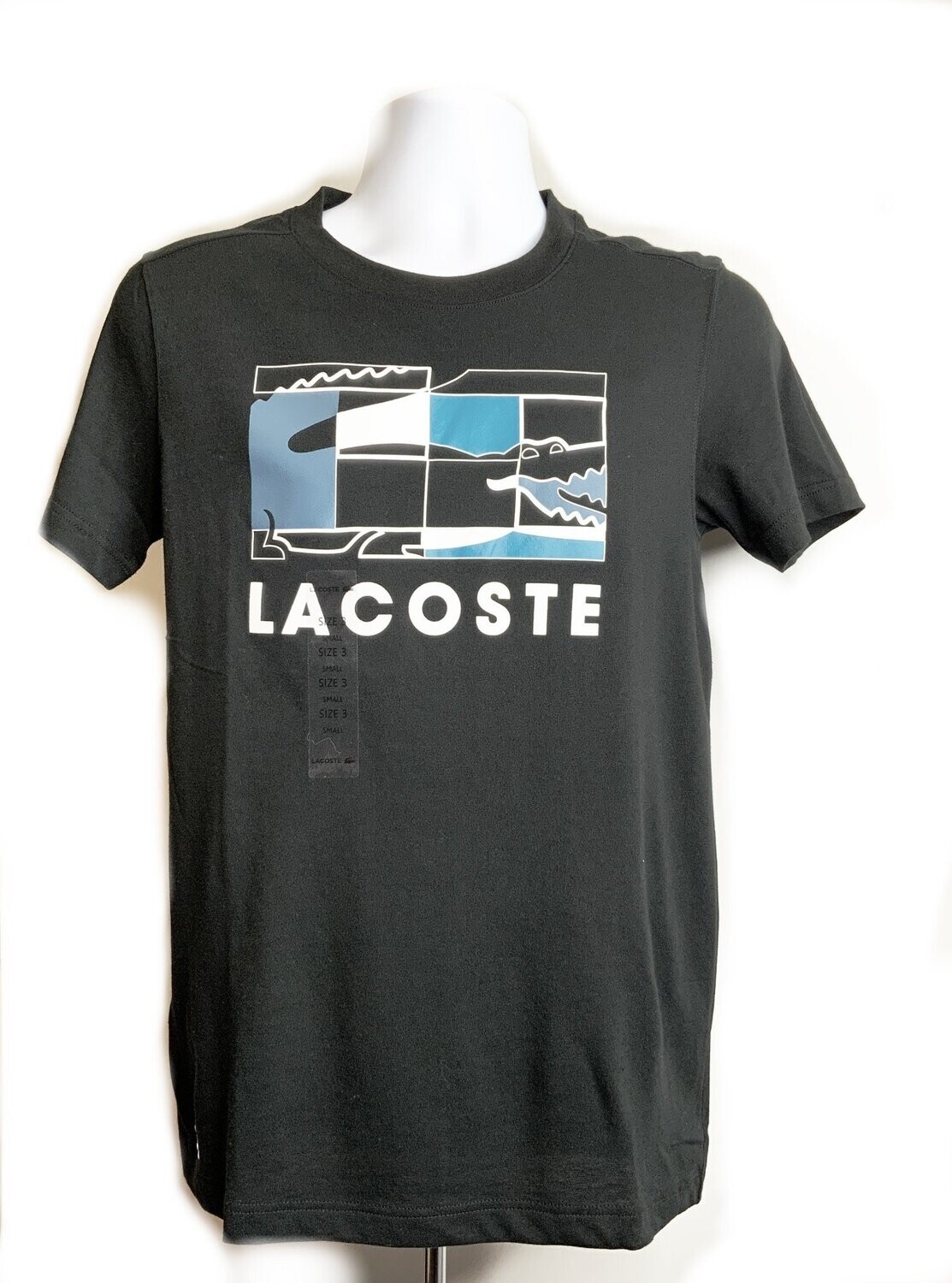 Lacoste Sport Tees Ultra Dry, Color: Black, Size: 3-Small