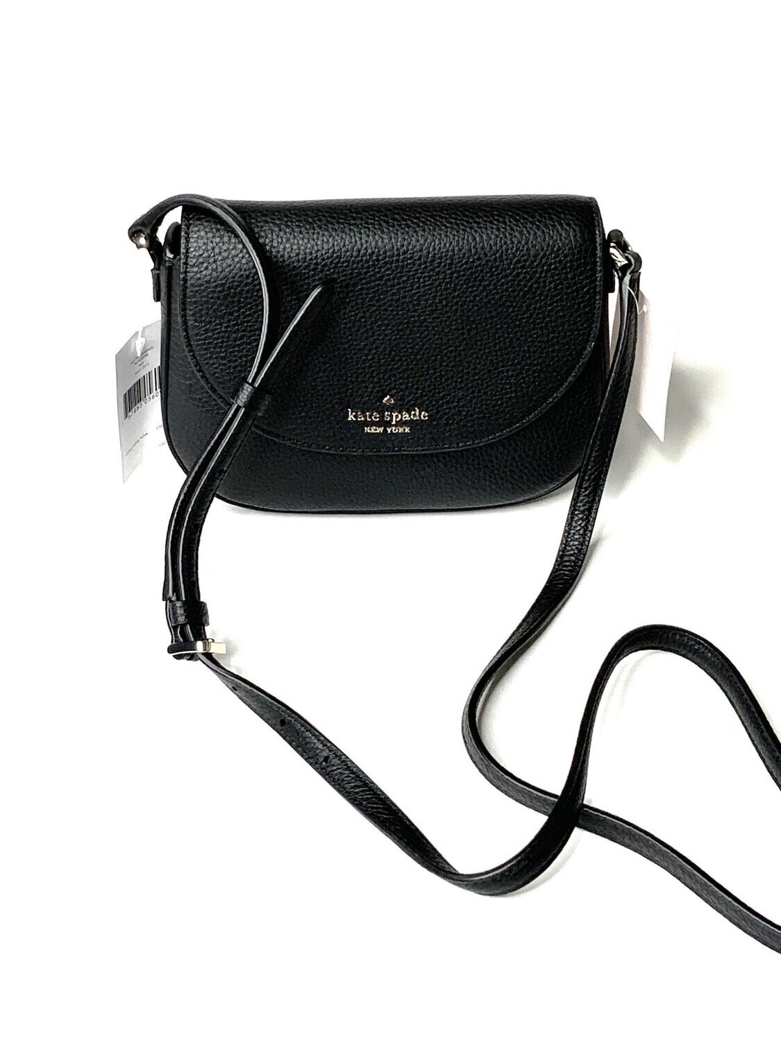 Kate Spade Leila Mini Flap Crossbody, Color: Black
