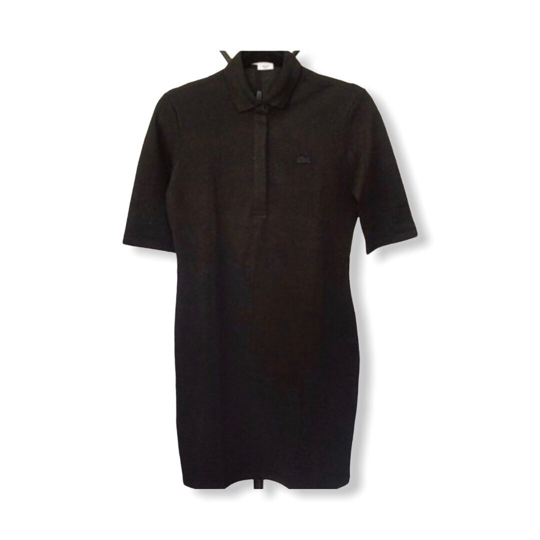 Lacoste Knit Dress , Color: Black, Size: 38/6